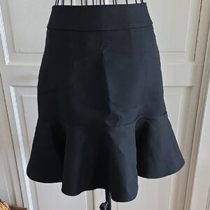 Balenciaga Vintage Black A-Line Flared Skirt